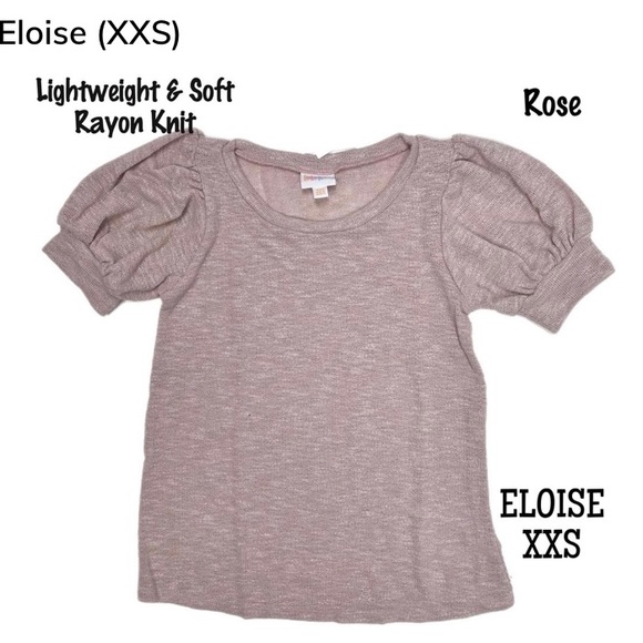 Lularoe NWT XXS Eloise Puffed Sleeve Top - Picture 1 of 2